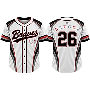 Brugge Braves Alternate Jersey, Flatback Mesh