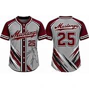 Mustangs DE Alternate Jersey, Flatback Mesh