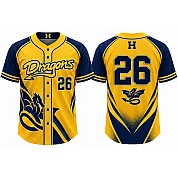 Houten Dragons Alternate Jersey, Flatback Mesh