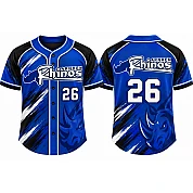 Arnhem Rhinos Alternate Jersey, Flatback Mesh