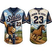  Party Jersey Mesh: Horse