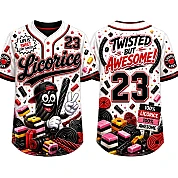  Party Jersey Mesh: Licorice