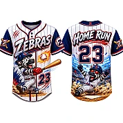  Party Jersey Mesh: Zebra3