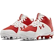 Underarmour Leadoff Mid 3023448-600: White/Red
