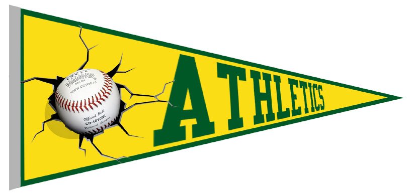Athletics Pennant