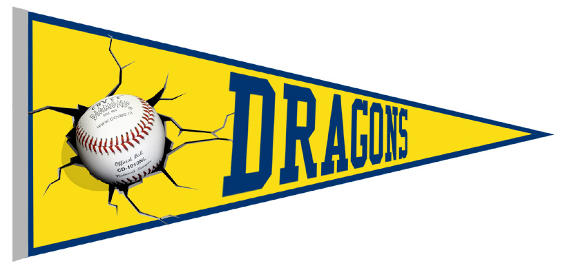 Houten Dragons Vaantje