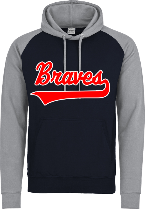 Felpa con cappuccio a contrasto Braves