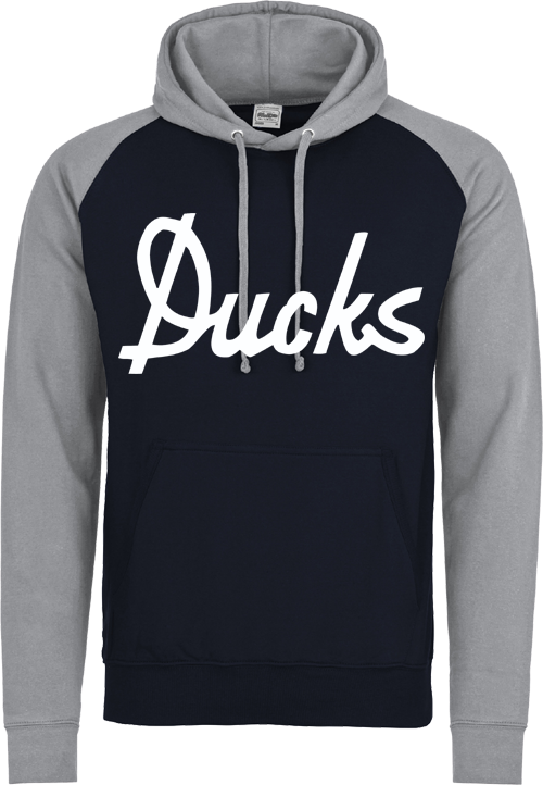 Felpa con cappuccio a contrasto Ducks
