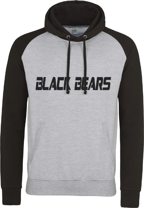 Felpa con cappuccio a contrasto Black Bears