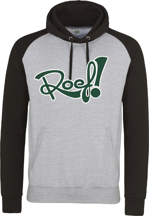 Roef! Felpa con cappuccio a contrasto