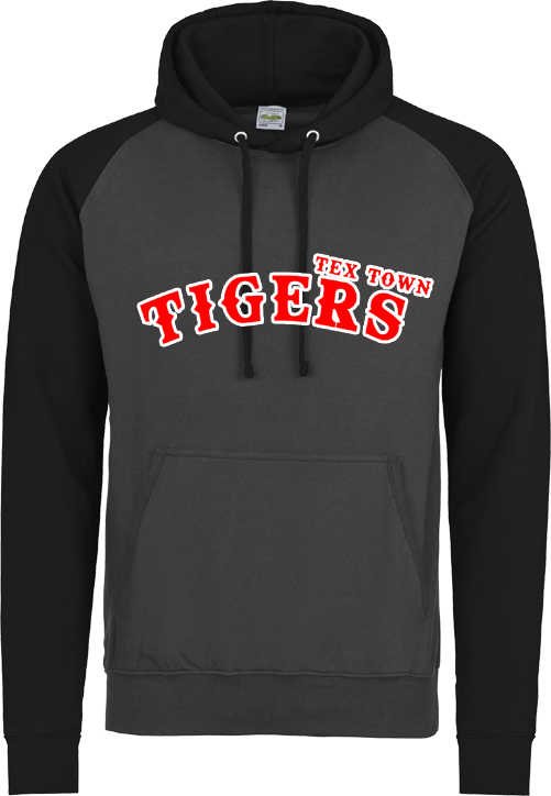 Felpa con cappuccio a contrasto Tex Town Tigers
