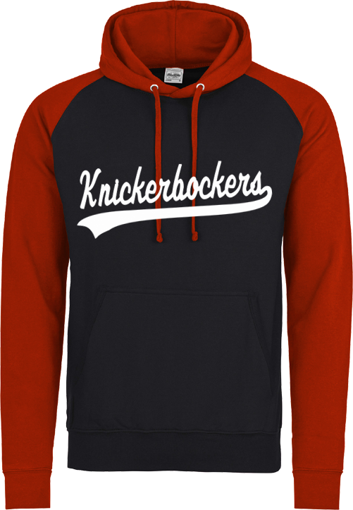Knickerbocker-Kontrast-Kapuzenpullover