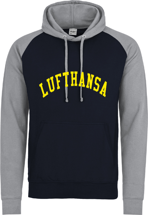 Frankfurt Lufthansa Kontrast-Hoodie