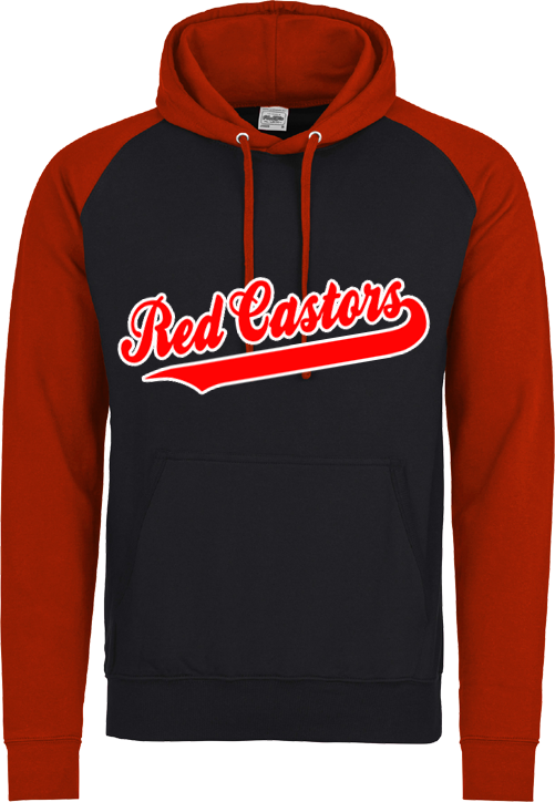 Red Castors Contrast Hoodie