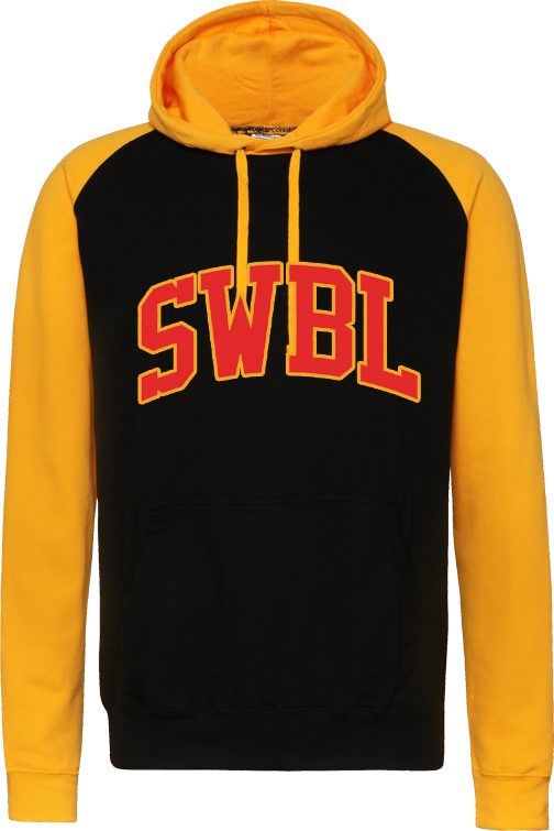 SWBL Felpa con cappuccio a contrasto