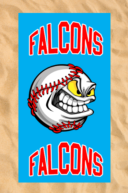 Club All-Over Beach Towel: Angry Baseball