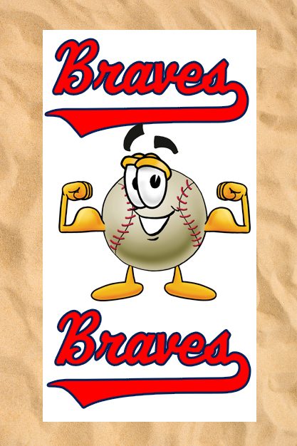 Asciugamano da spiaggia Club All-Over: Mr. Baseball Muscolo