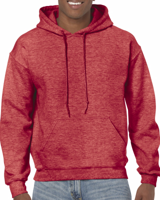 Sudadera; Rojo jaspeado