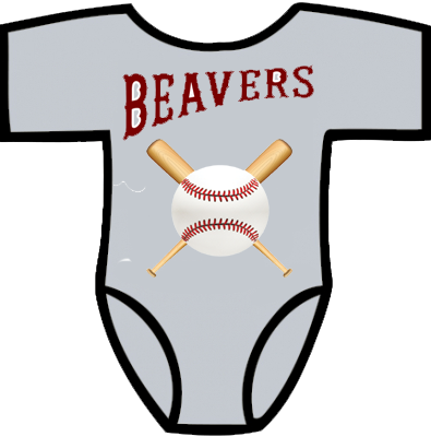 Club Baby Romper: Crossed Bats