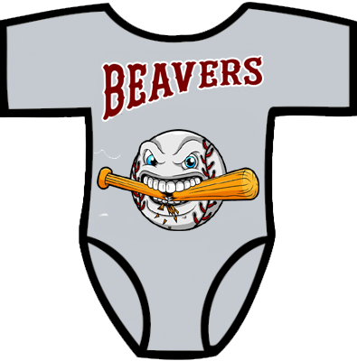 Club Baby Romper: Cracked Bat