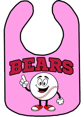 Club Baby Bib: Happy Baseball