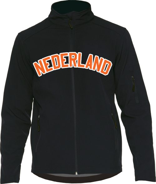 Nederland Softshell Jacke: Schwarz