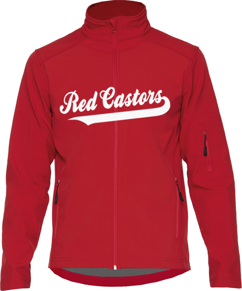 Rote Castors Softshell-Jacke