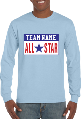 Club T-Shirt, Lange Mouw: All-Star