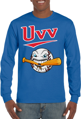 Club T-Shirt, Lange Mouw: Cracked Bat