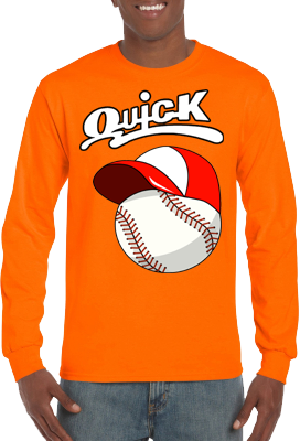 Club T-Shirt, Lange Mouw: Baseball+Cap