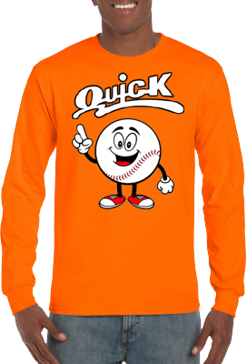 Club T-Shirt, Lange Mouw: Happy Baseball