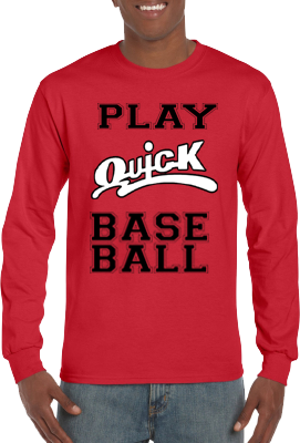 Club T-Shirt, Lange Mouw: Play Baseball
