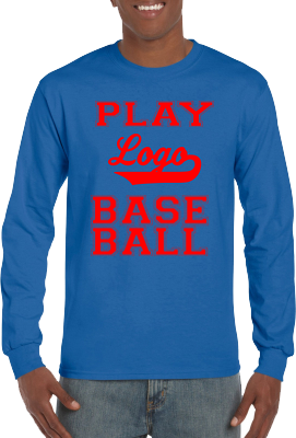 Club T-Shirt, Lange Mouw: Play Baseball