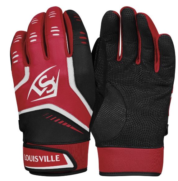 Guanti da battuta Louisville Slugger Omaha, rosso