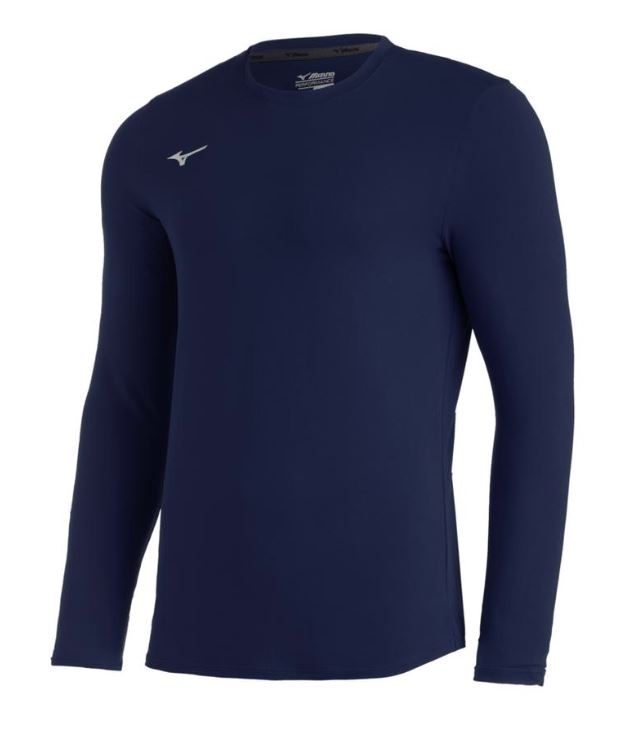 Mizuno COMP Diamond Undershirt LS: Navy