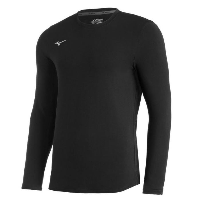 Mizuno COMP Diamond Undershirt LS: Black