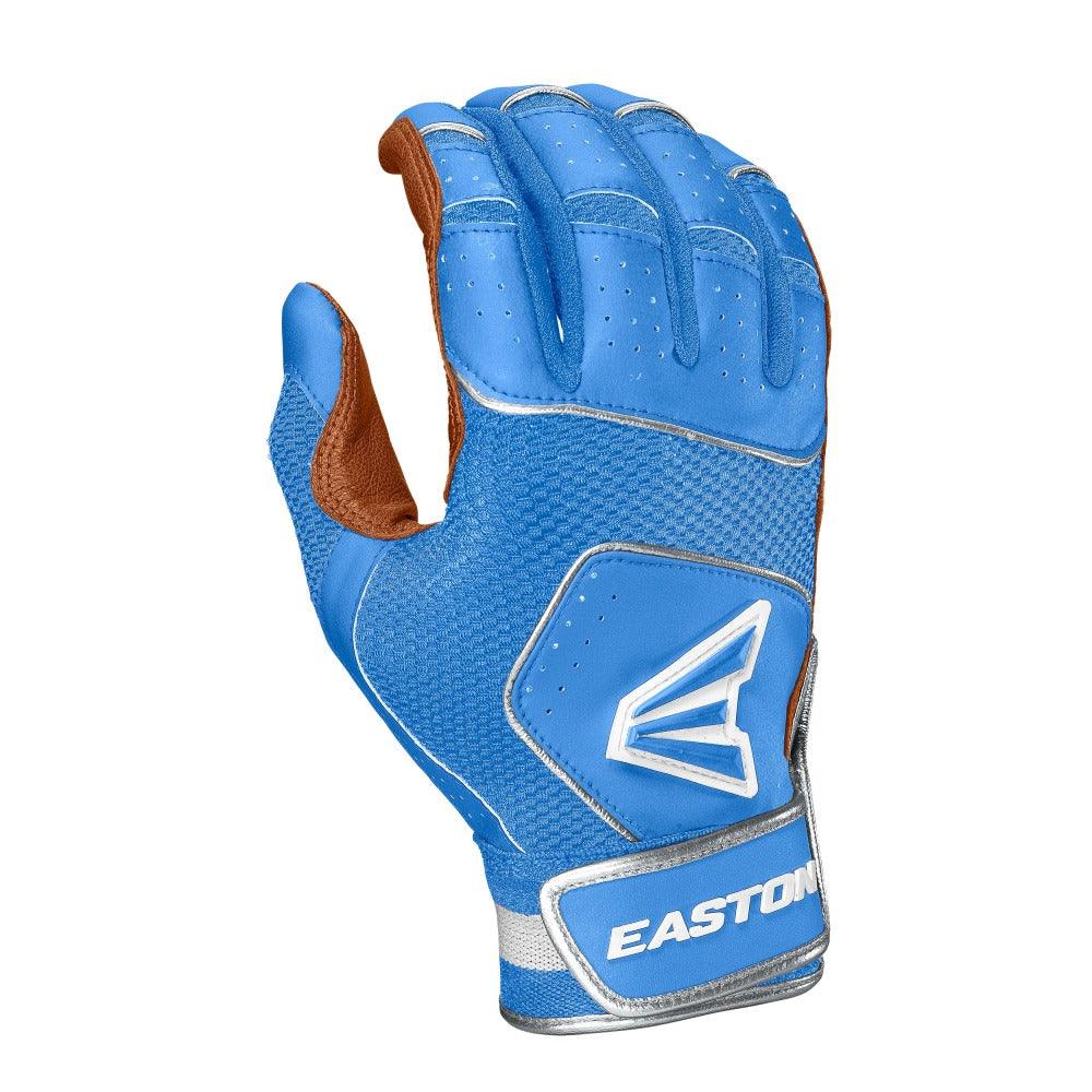Easton Walk Off NX Batting Handschuhe Karamell/Carolina Blau