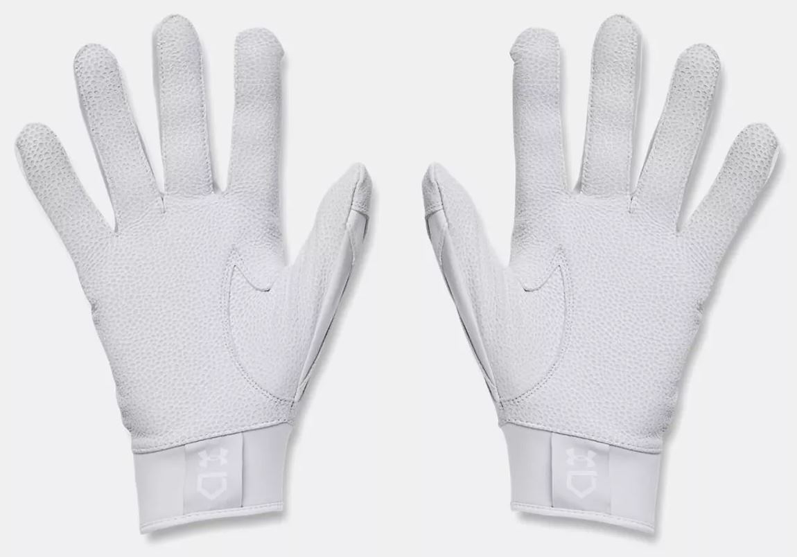 Under Armour Yard 9 Batting Gloves, White