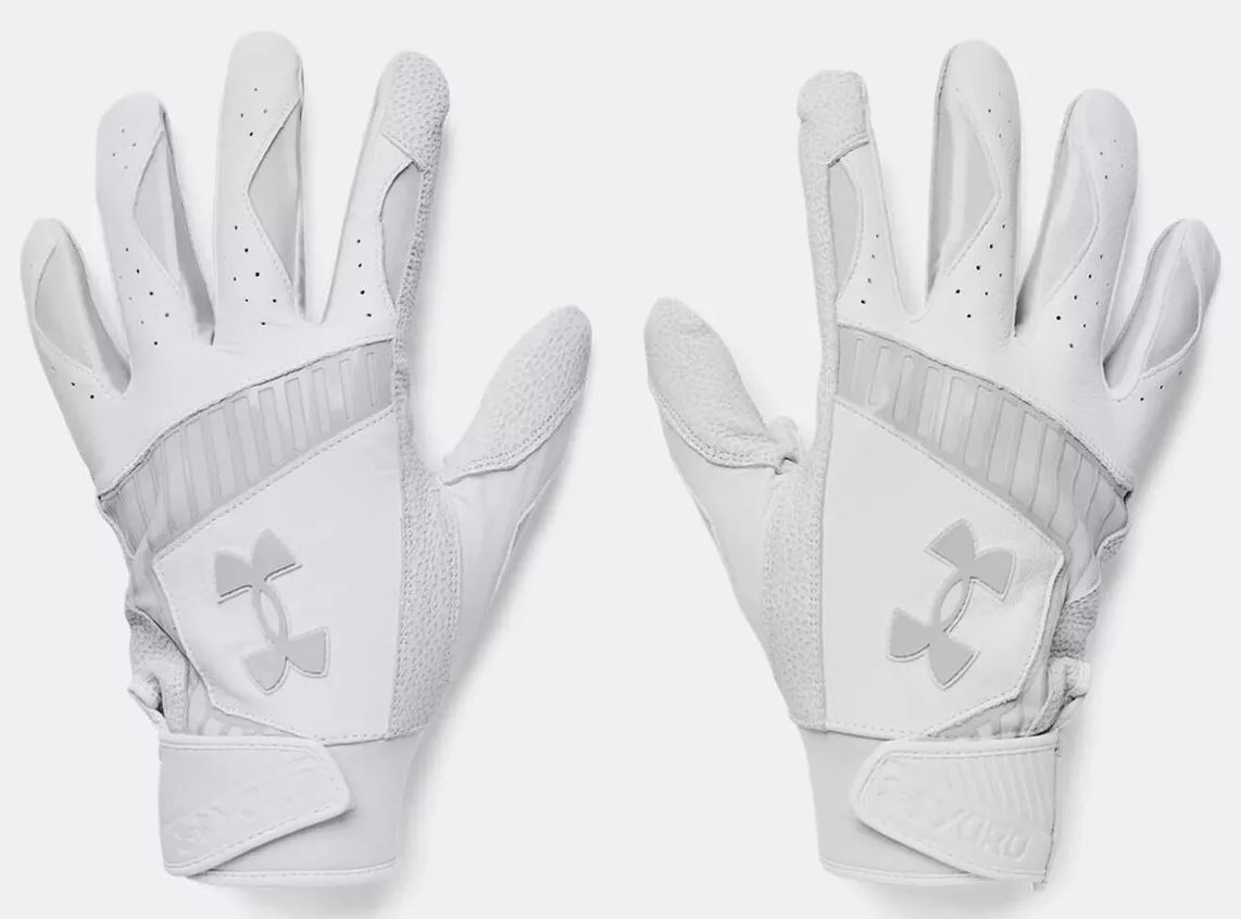 Under Armour Yard 9 Batting Gloves, White