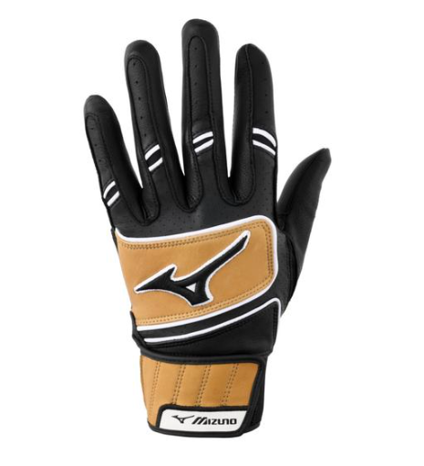 Guantes de bateo Mizuno Pro Select Negro/Marrón