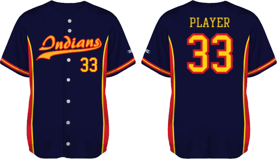 Aichelberg Indians Shirt: Flatback Mesh