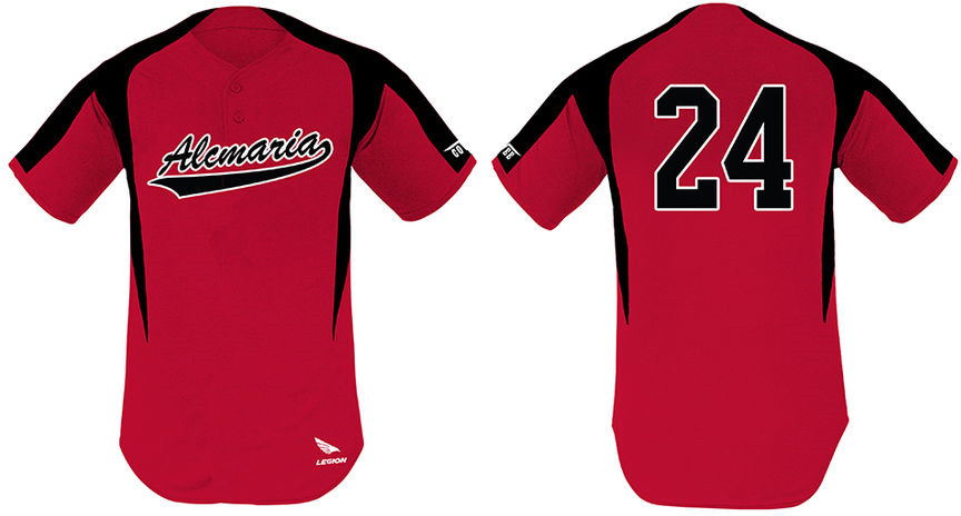 Alcmaria Jersey, 2 Knöpfe: Flatback Mesh