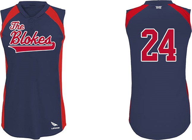 Blokes Jersey Softball: Flatback Mesh