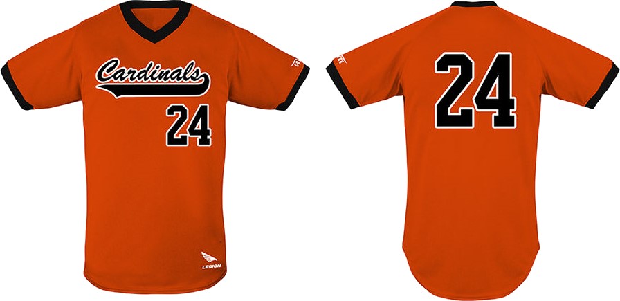 Cardinals Oss Jersey, V-Neck: Flatback Mesh