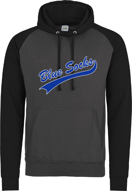 Blue Socks Contrast Hoodie