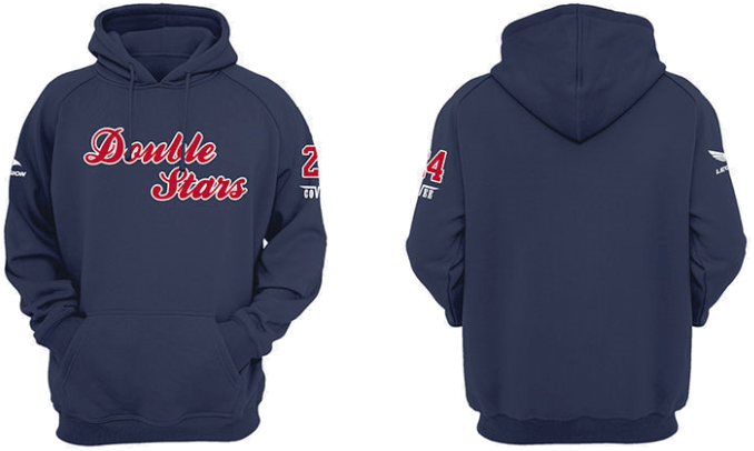 Felpa con cappuccio Double Stars: Marina Militare