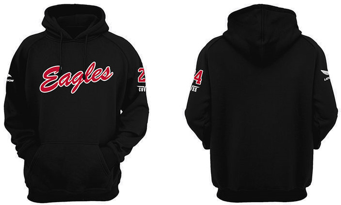 Felpa con cappuccio Eagles Deventer: Nero