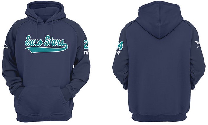 Euro Stars Hoodie: Navy
