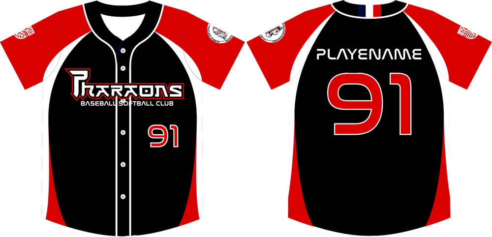 Evry Pharaons Jersey, Black, Flatback mesh