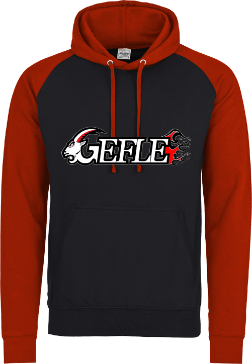 Felpa con cappuccio a contrasto Gefle